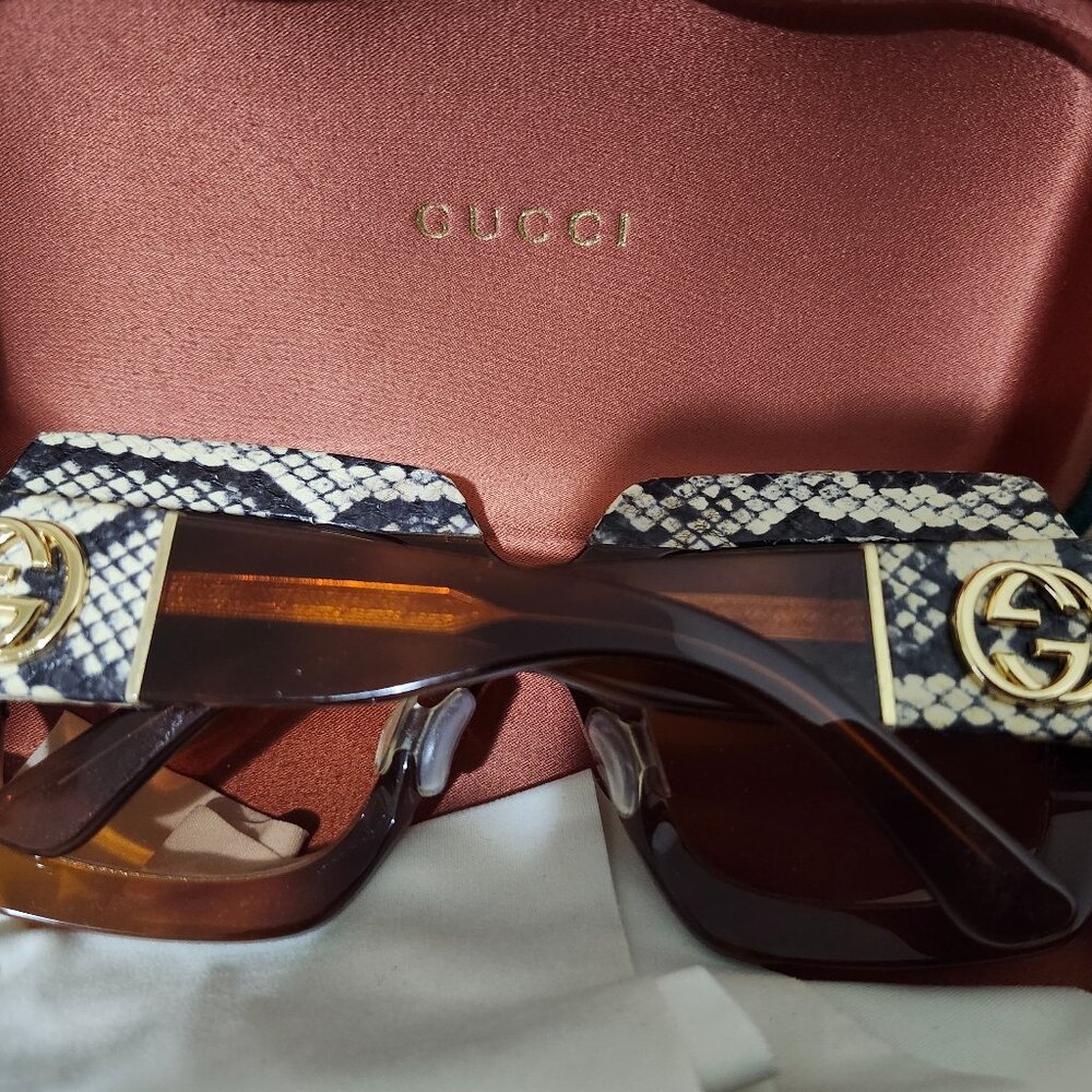 Gucci snakeskin sunglasses - Picture 3 of 6